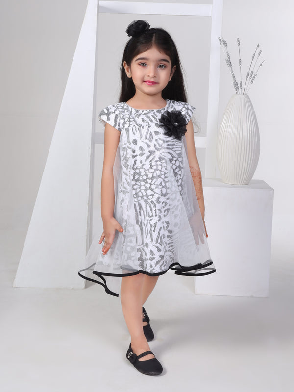 Girls Sequins Dress with Hairband 17189