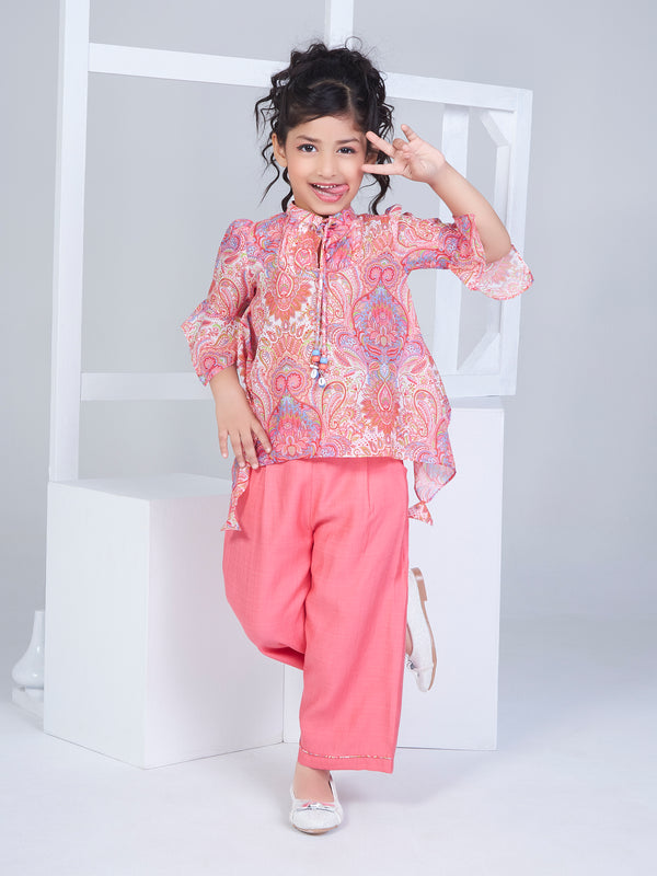 Girls Tribal Top with Inner & Pant 17192