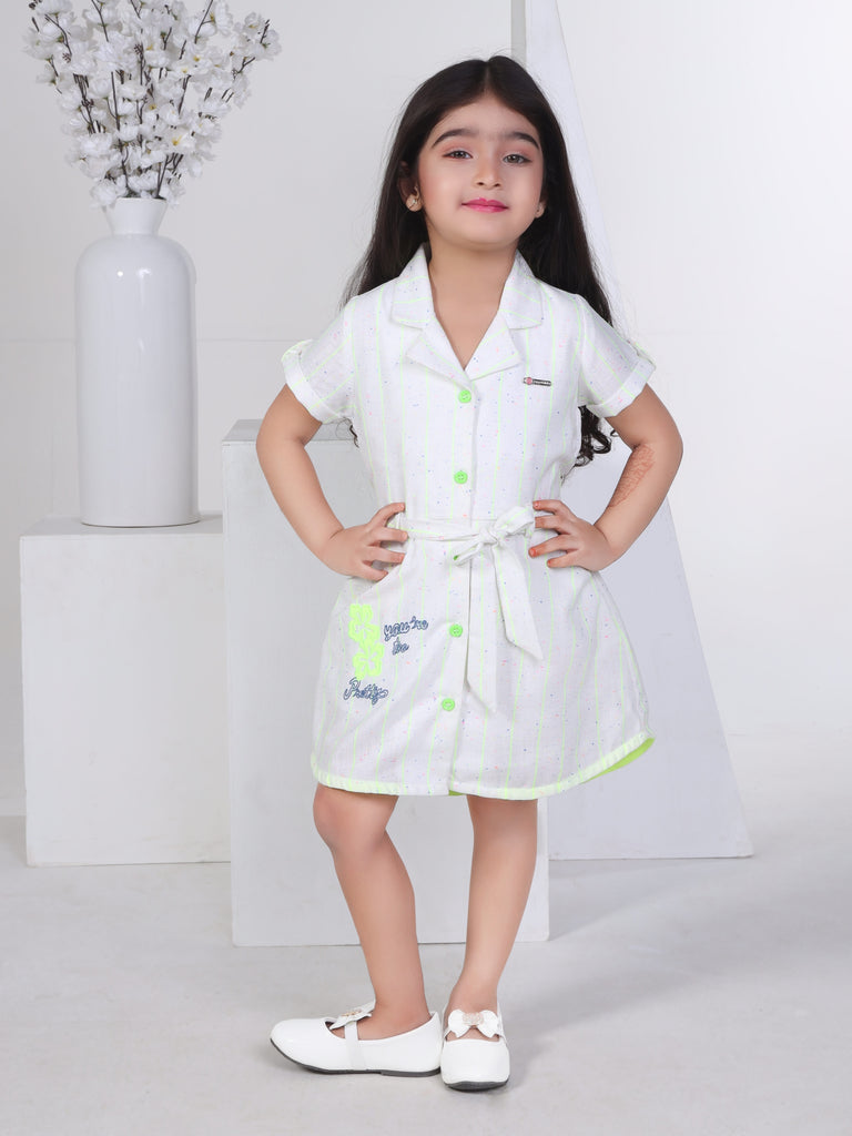 Girls Striped Dress 17237