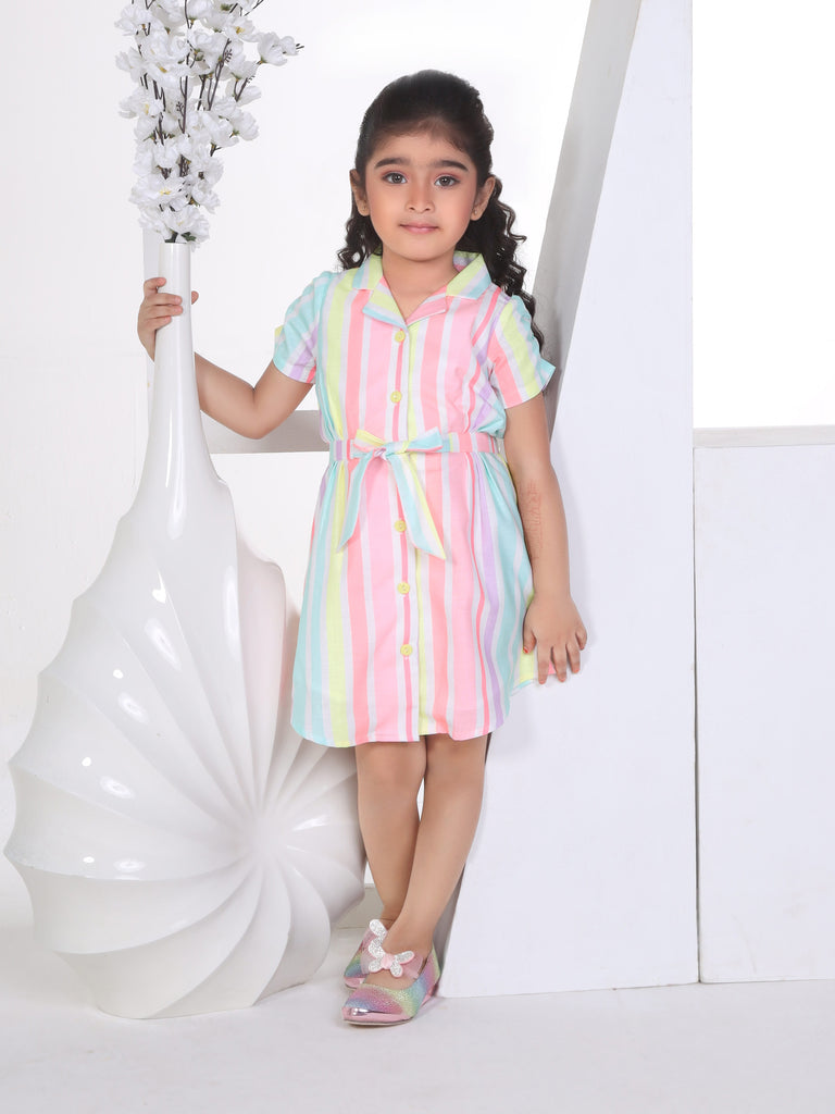 Girls Striped Dress 17265