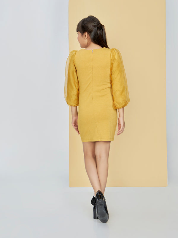 Girls Textured Dress 18540