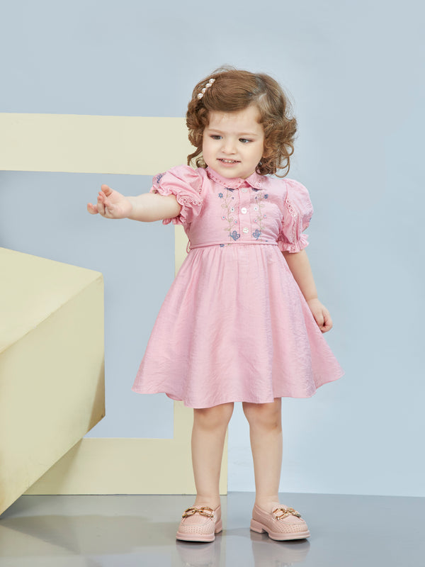Girls Casual Dress with Belt 19117
