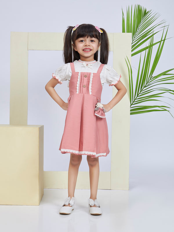 Girls Casual Dungaree with Top 19131