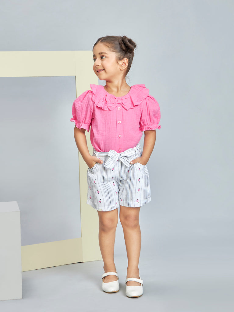 Girls Casual Shorts with Top 19135