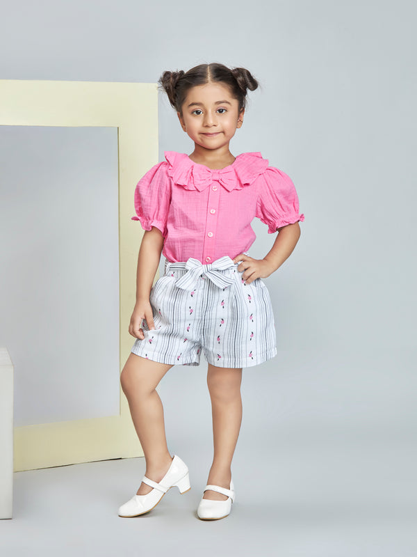 Girls Casual Shorts with Top 19135