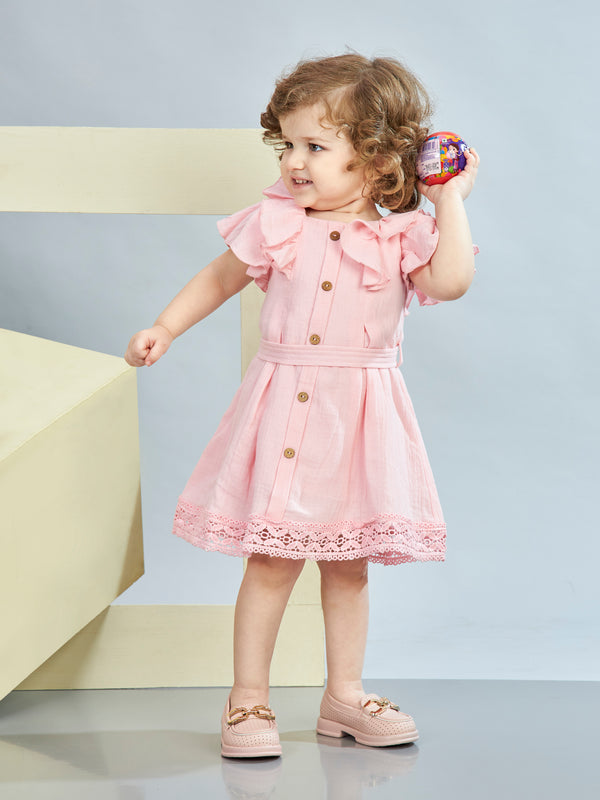 Girls Fashion Dress with Belt 19137