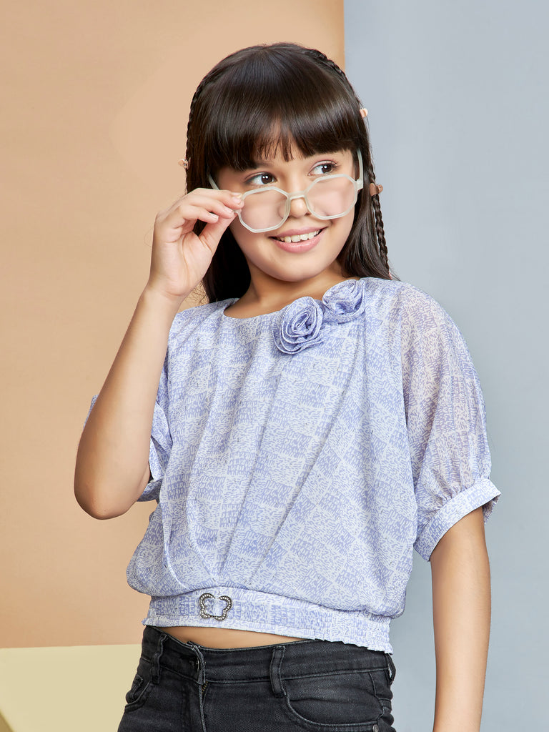 Girls Printed Top 19237