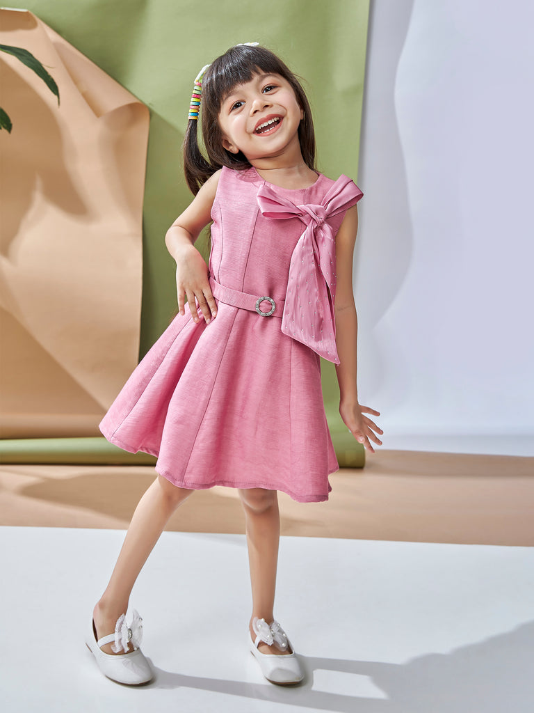 Girls Fashion Dress with Belt 19299