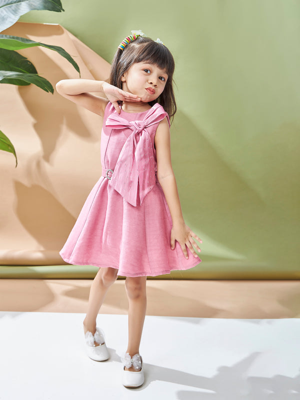 Girls Fashion Dress with Belt 19299