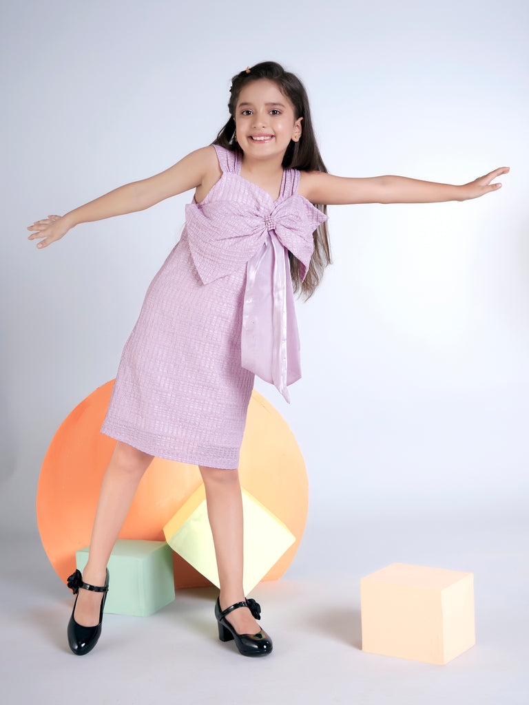 Girls Textured Dress 19356