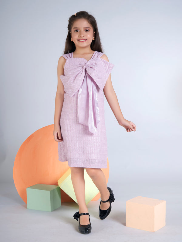 Girls Textured Dress 19356