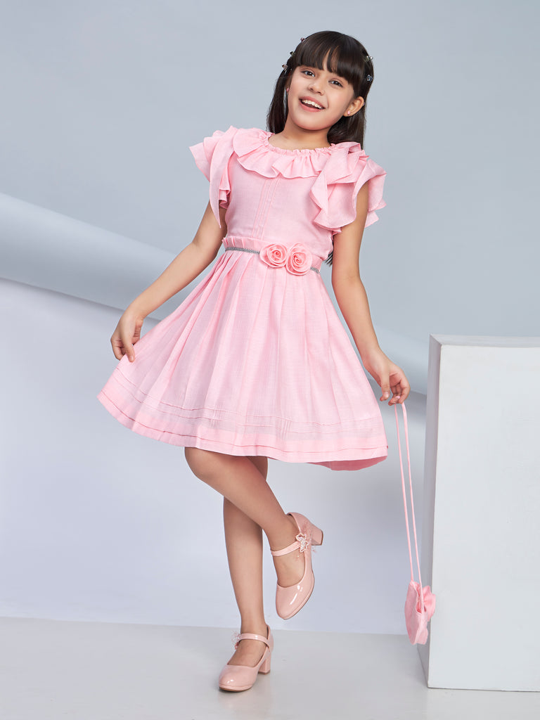 Girls Semi Party Dress with Purse 19433