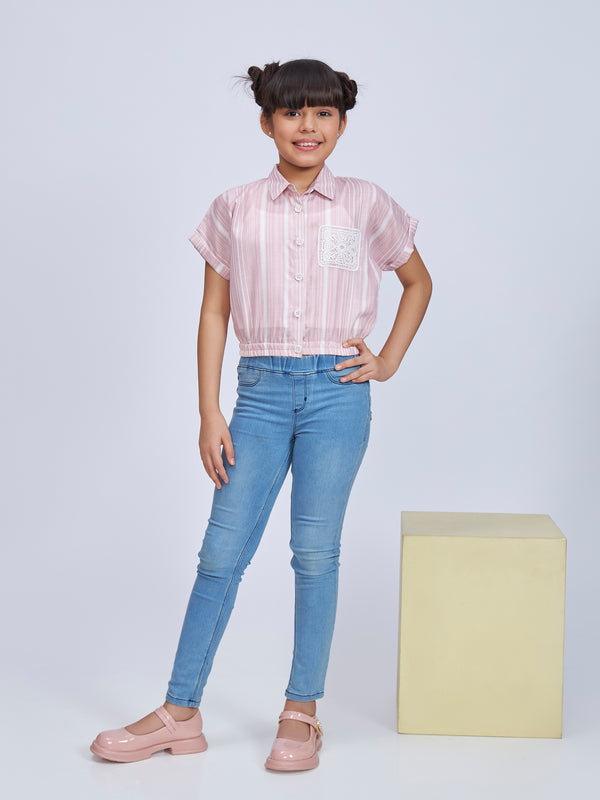 Girls Striped Top 19434