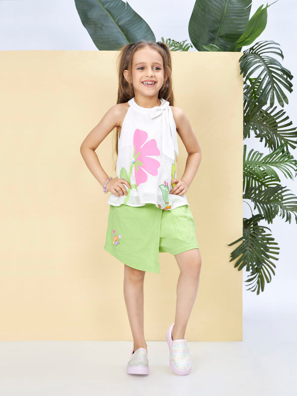 Girls Design Net Skort & Top 19532