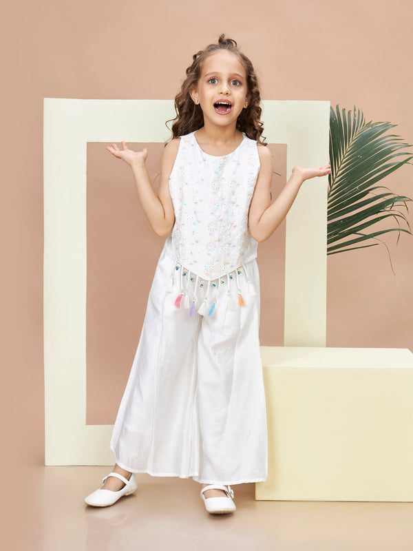 Girls Embroidered Pant with Top 19561
