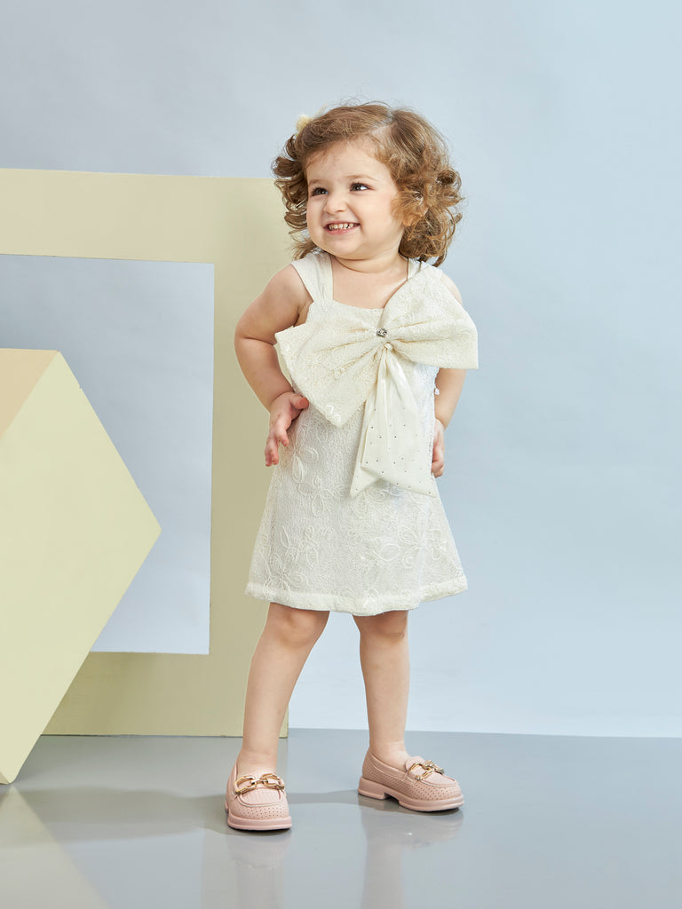 Girls Design Net Dress 19563