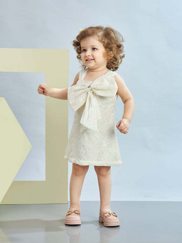 Girls Design Net Dress 19563