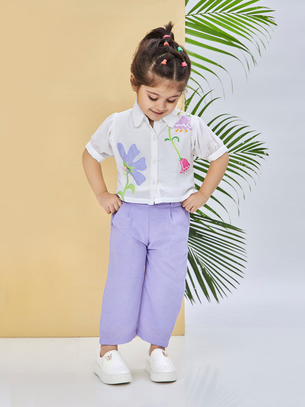 Girls Applique Print Pant & Top 19574