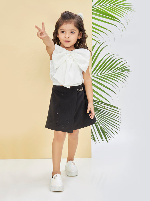 Girls Fashion Skirt Top & Hair Clip 19577