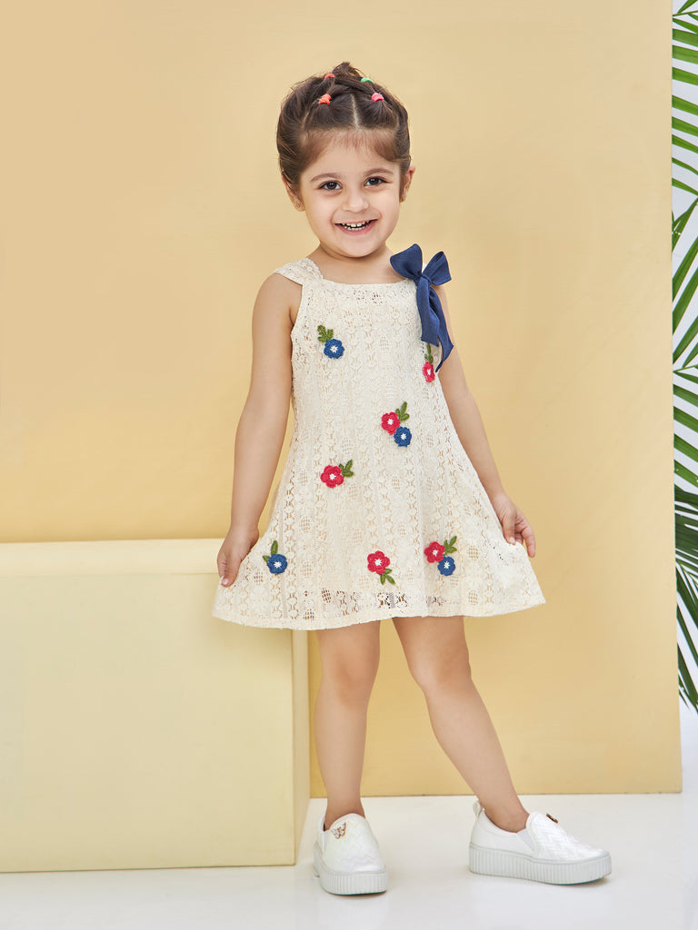 Girls Design Net Dress 19597