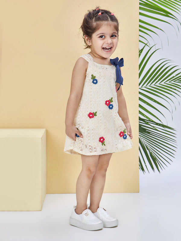 Girls Design Net Dress 19597