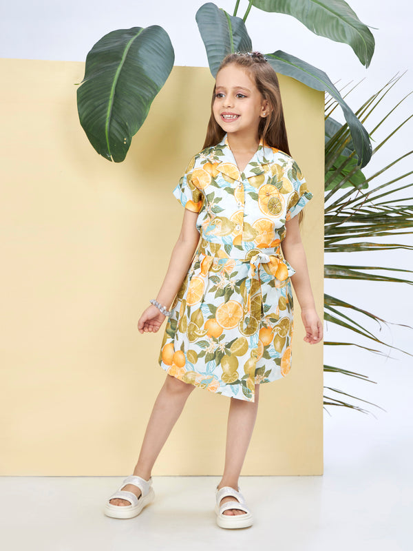 Girls Printed Dress 19610