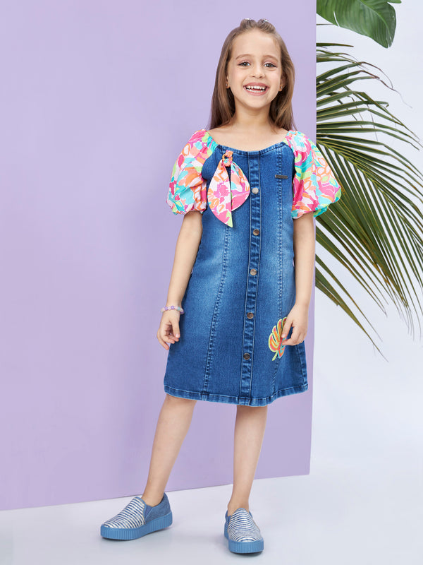 Girls Design Net Dress 19612