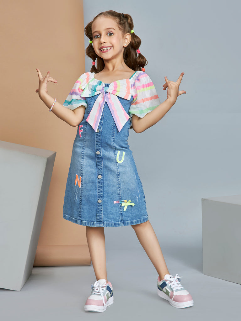 Girls Printed Dress 19613