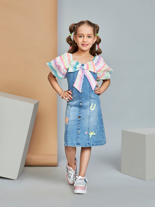 Girls Printed Dress 19613