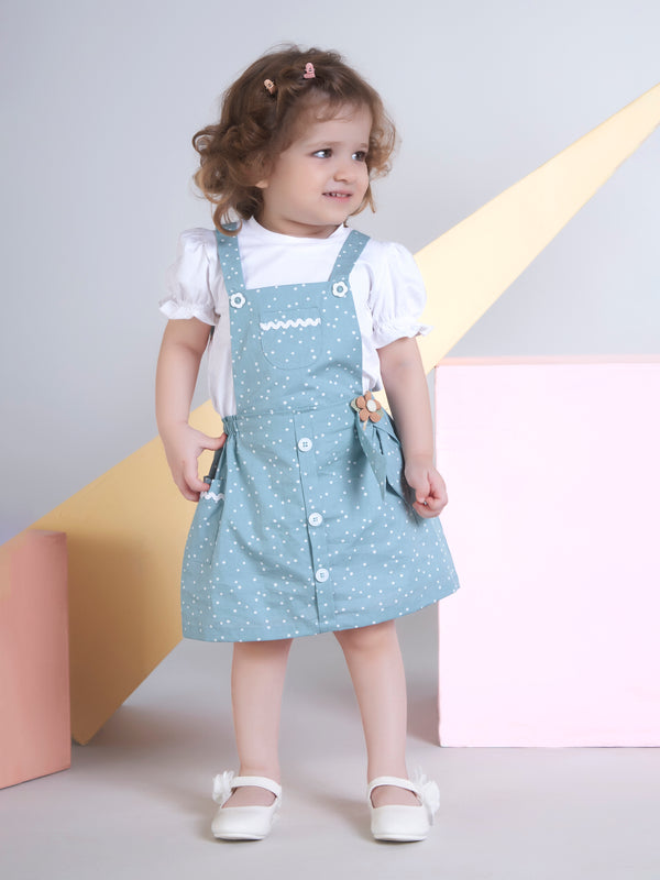 Girls Polka Dots Print Dress 19651