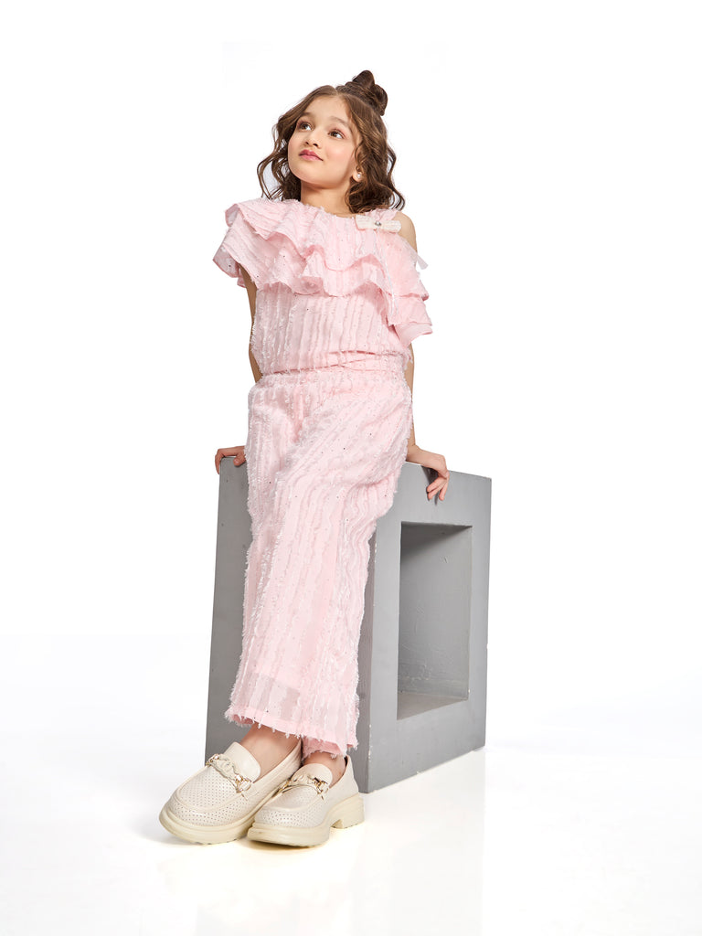 Girls Jaquard Pant & Top 20342