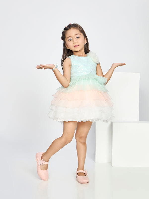 Girls Sequins Dress 20347