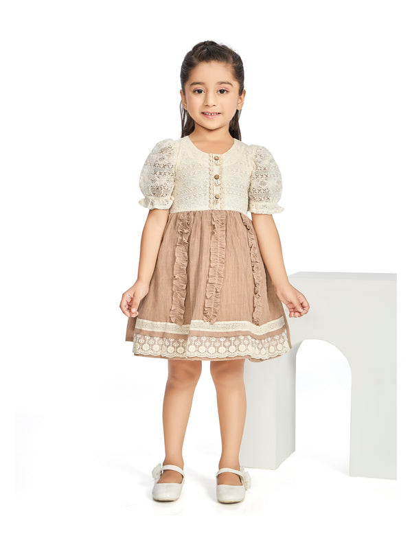 Girls Textured Dress 20367