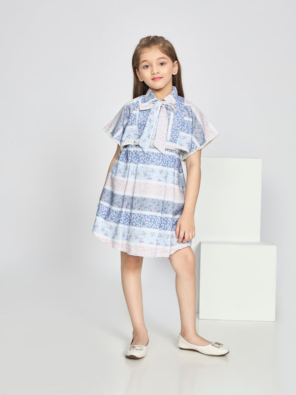 Girls Floral Print Dress 20386