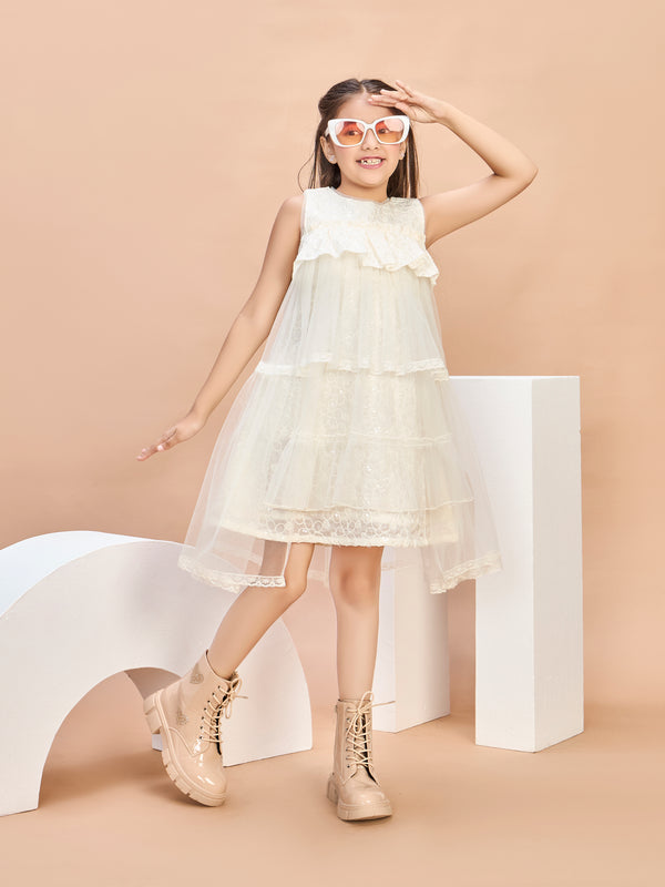 Girls Embroidered Dress 20496
