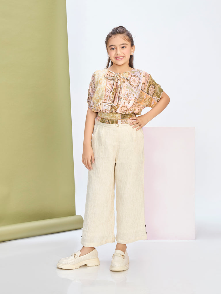 Girls Printed Pant & Top 20506