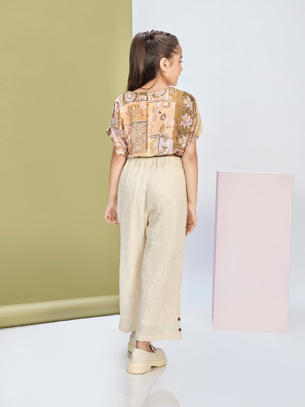 Girls Printed Pant & Top 20506