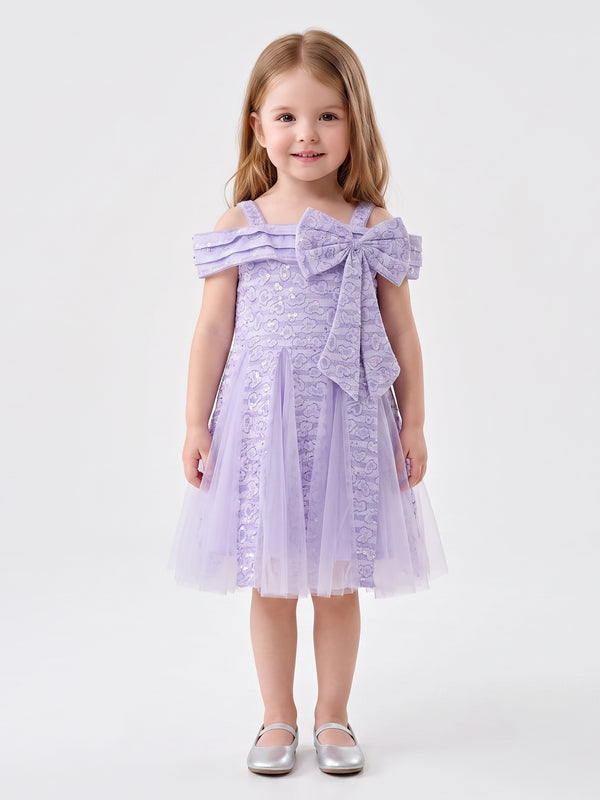 Girls Design Net Dress 20522
