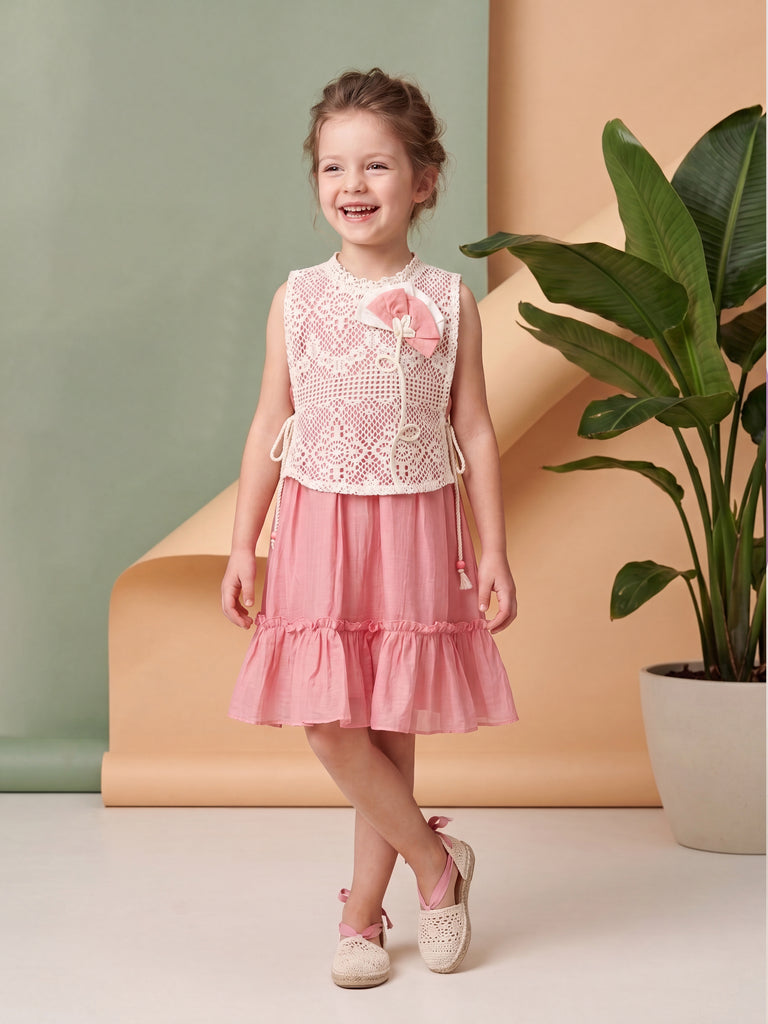 Girls Fashion Dress & Bib 20523