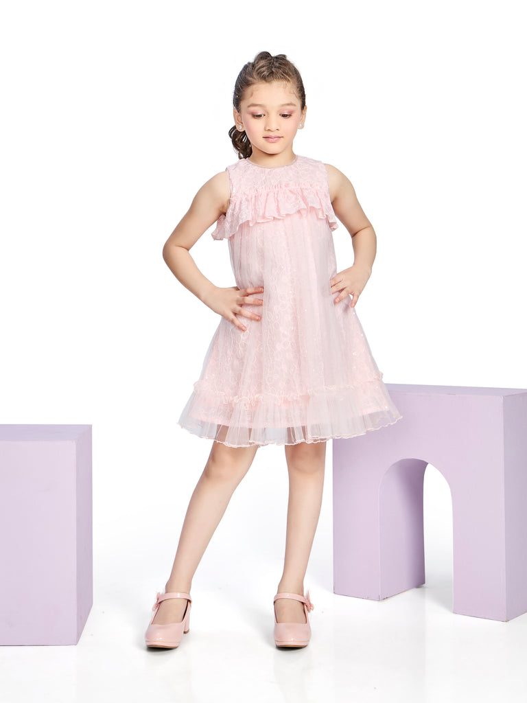 Girls Embroidered Dress 20537