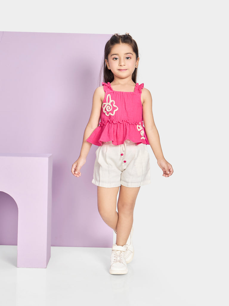 Girls Casual Shorts & Top 20542