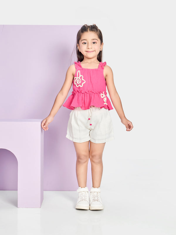 Girls Casual Shorts & Top 20542