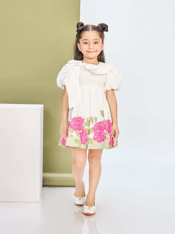 Girls Jaquard Dress 20546