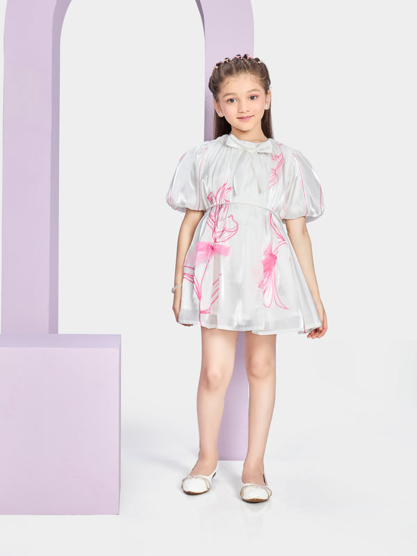 Girls Embroidered Dress 20556