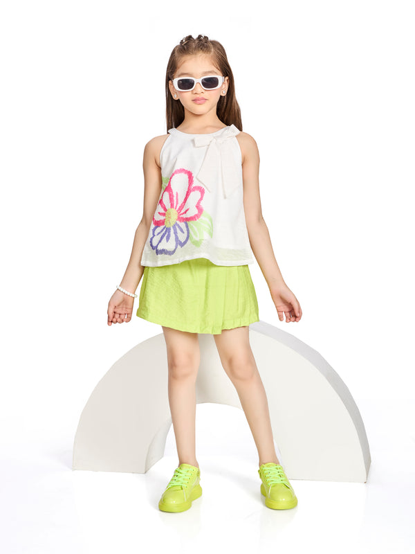 Girls Design Net Skort & Top 20564