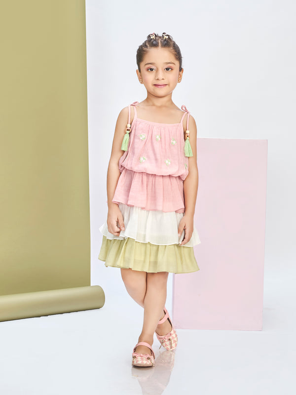 Girls Embroidered Dress 20579