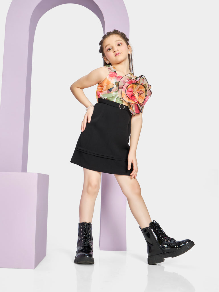 Girls Abstract Print Dress 20582