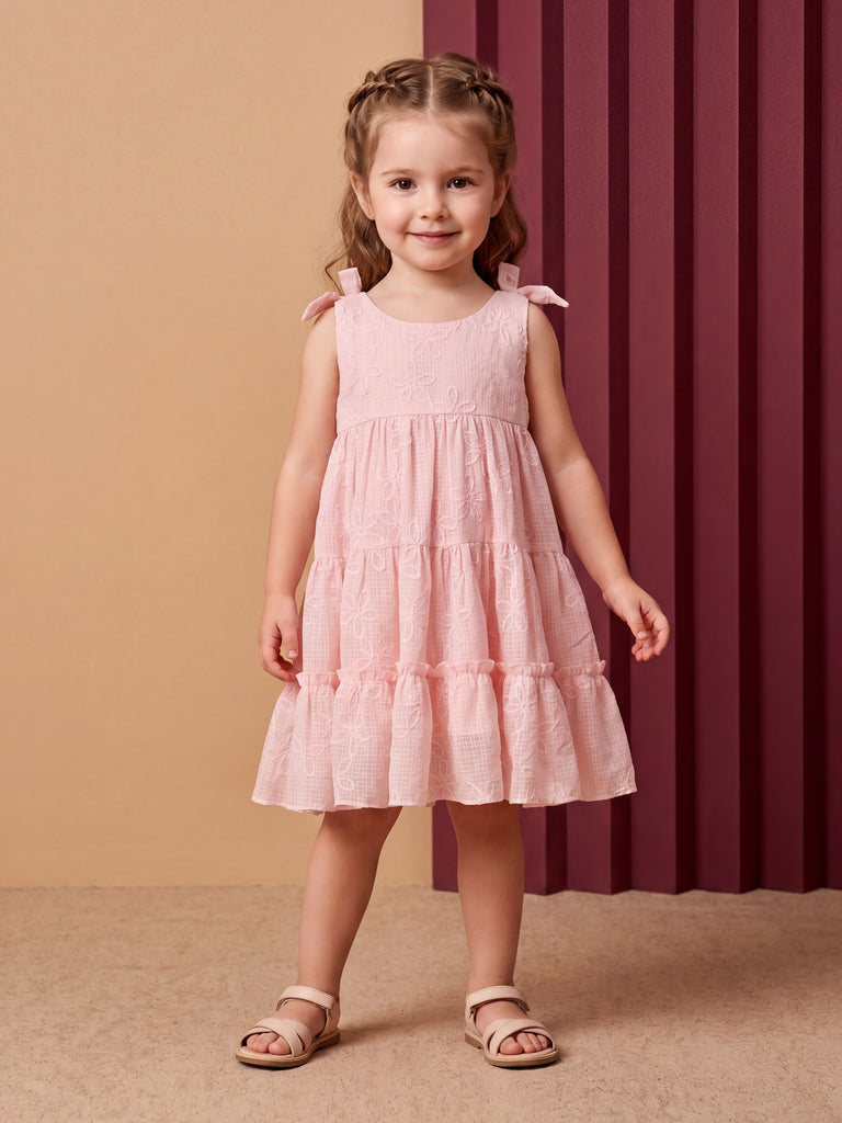 Girls Geometric Print Dress 20600