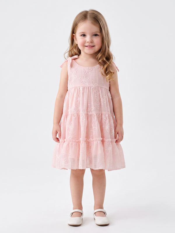 Girls Geometric Print Dress 20600