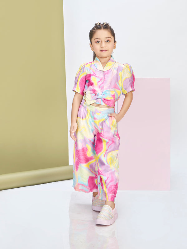 Girls Abstract Print Pant & Top 20607